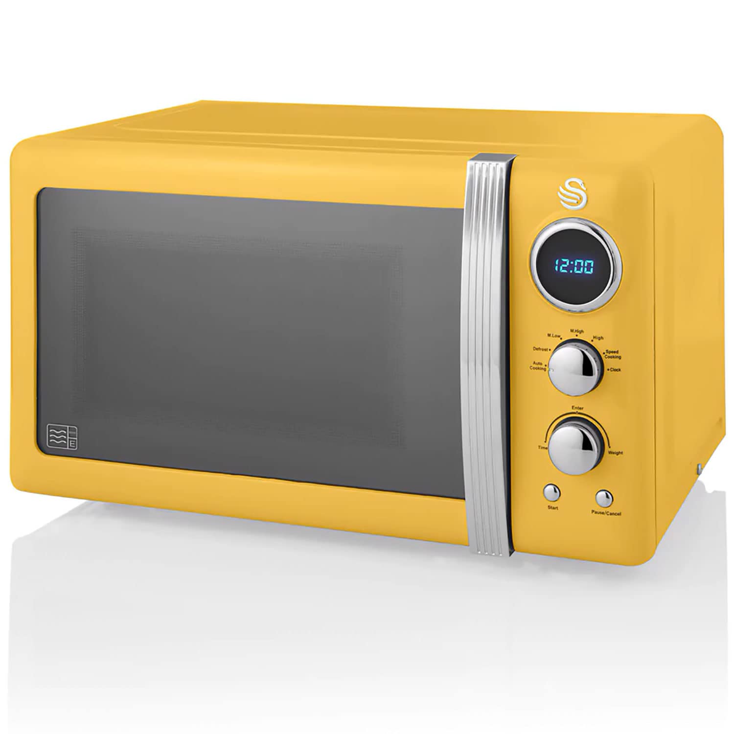 Swan Retro SM22030YELNEU Microonde Digitale 20L, Giallo