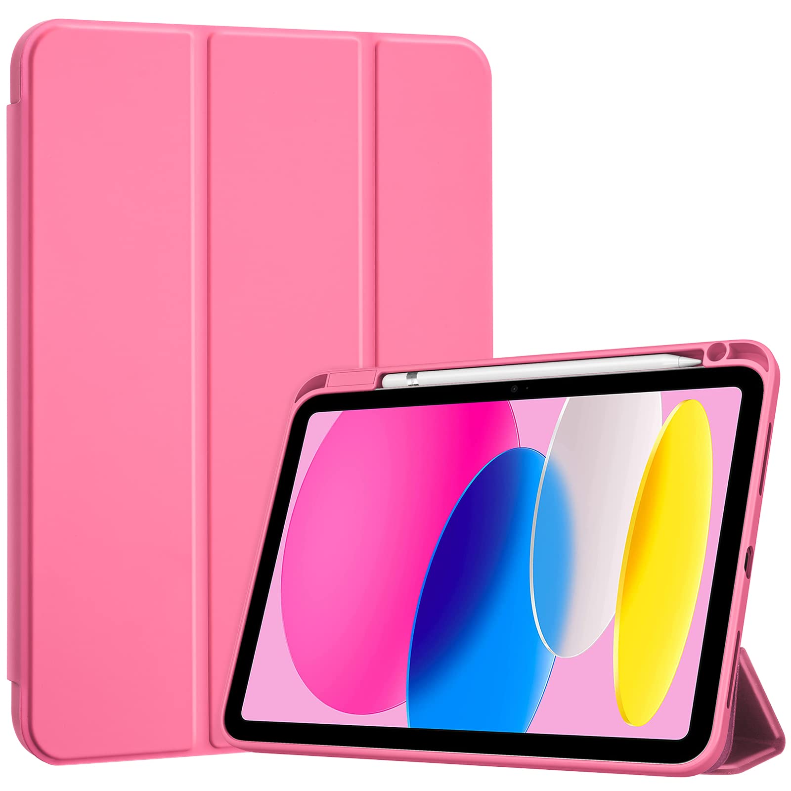 Procase Cover iPad 10 Generazione 10,9 Pollici, Rosa