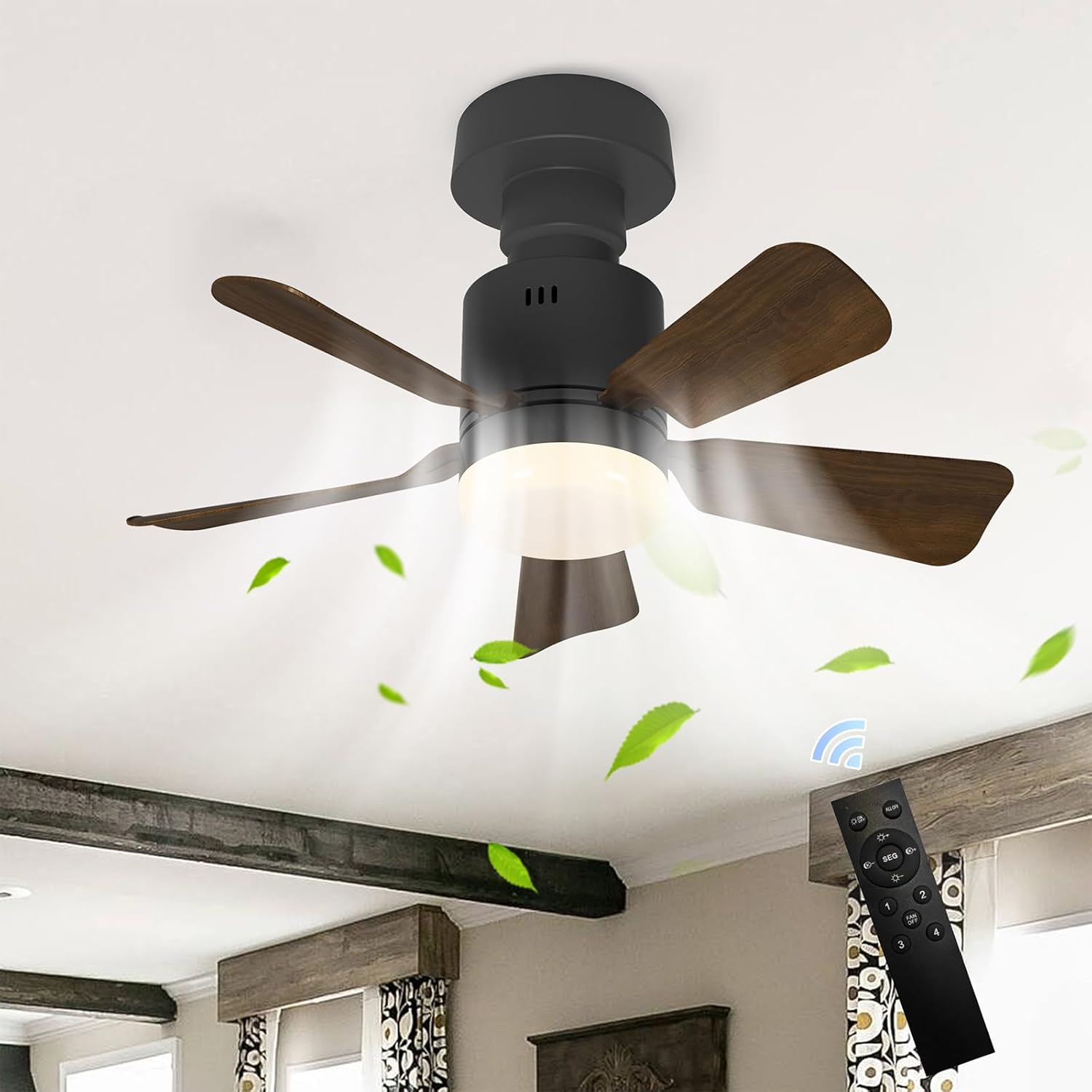 Geadi Ventilatore da Soffitto con Luce LED Dimmerabile - immagine 1