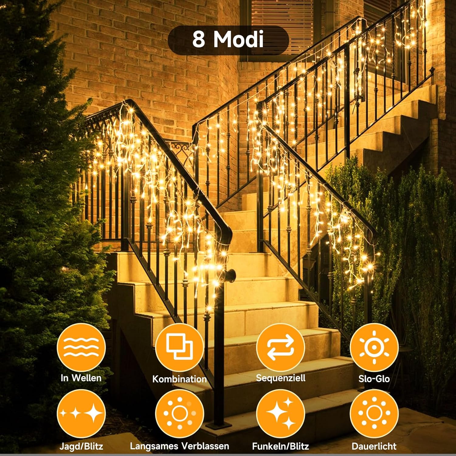 Wowdsgn Catena Luminosa LED Esterni 20m 605 LED - immagine 3