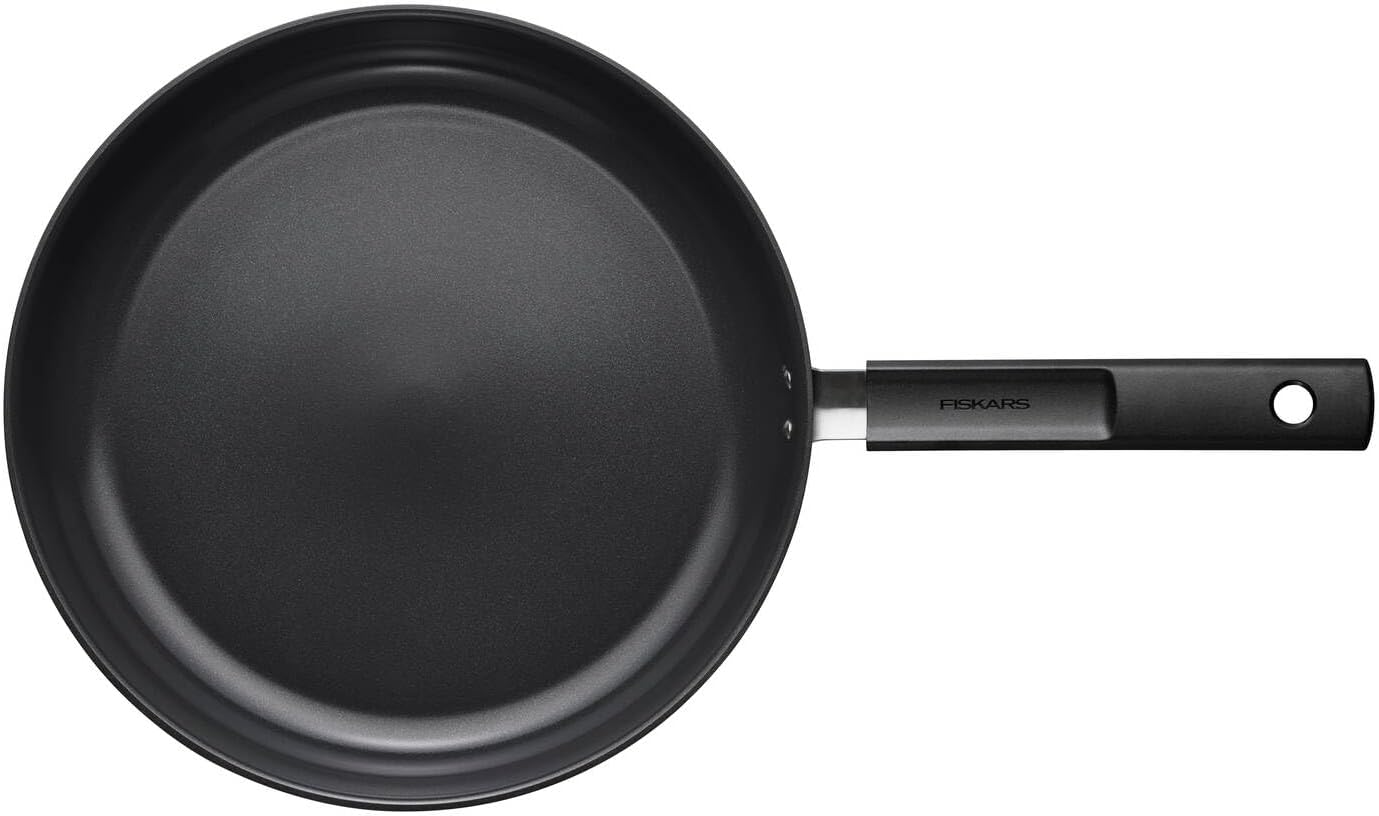 Fiskars Padella Hard Face 30 cm, Nera - immagine 5