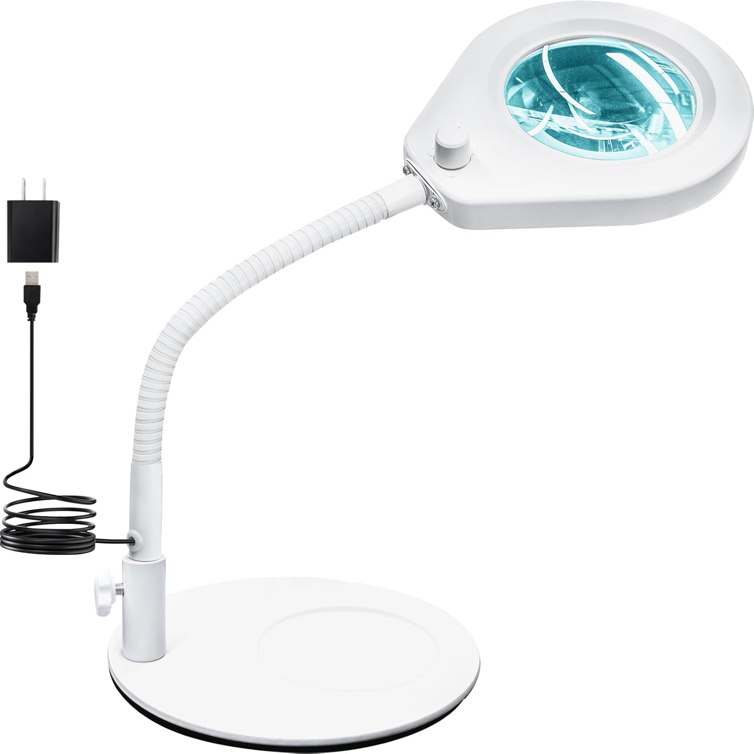 Beyamz Lampada Scrivania LED con Lente Ingrandimento 5x