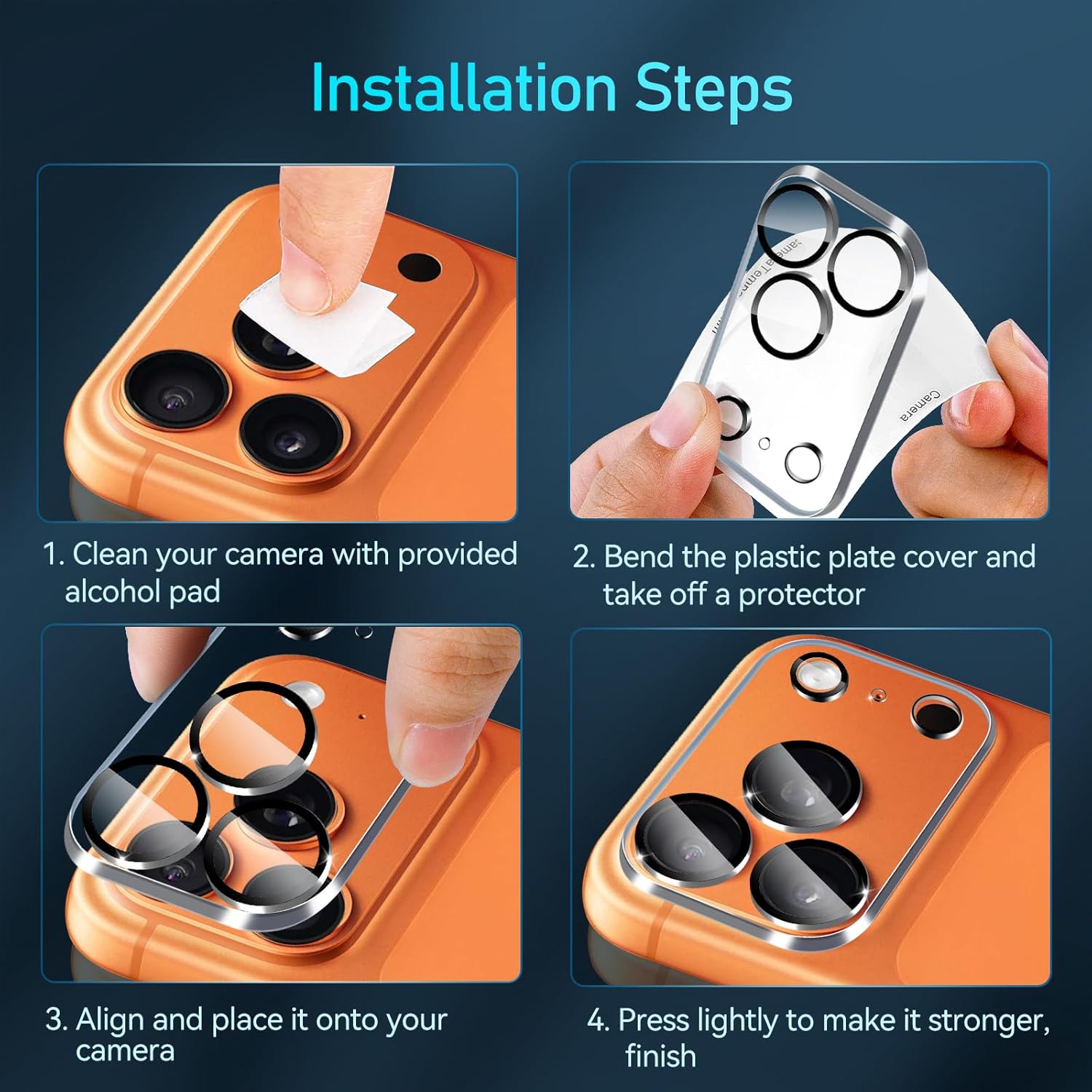 Ivoler 4 Pezzi Pellicola Fotocamera per iPhone 17 Pro Max - immagine 8