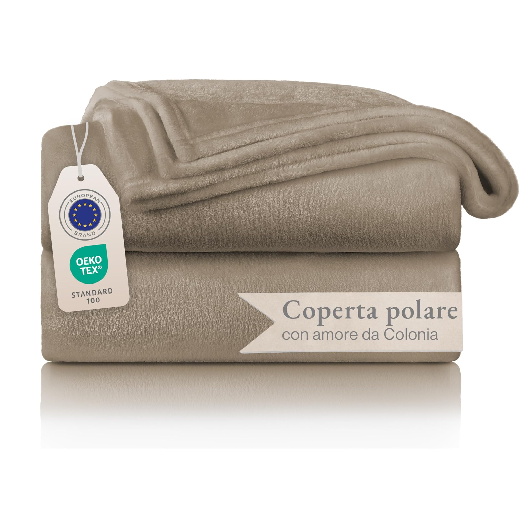 Blumtal Coperta Pile 220x240cm - Coperta Plaid divano super morbida - Coperta Divano certificata OKEO-Tex - talpa
