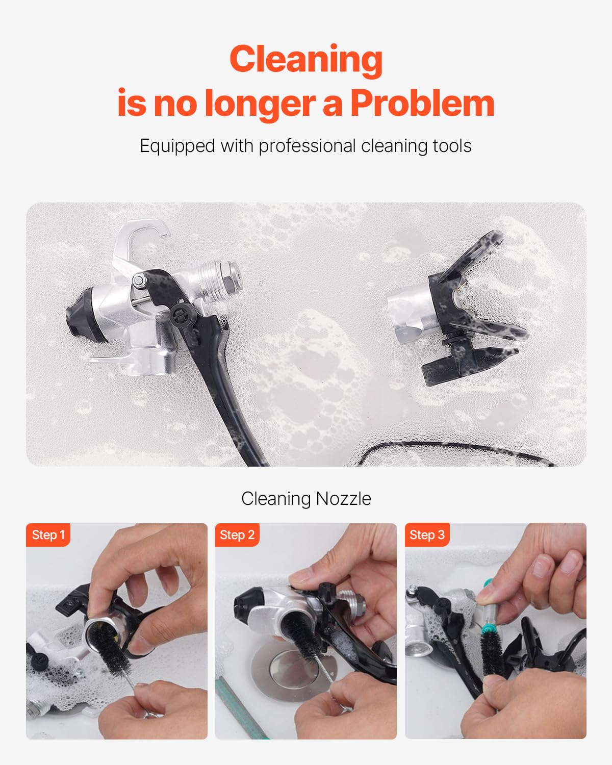 Vevor Spruzzatore Airless per Vernice 950W 3000 PSI - immagine 7