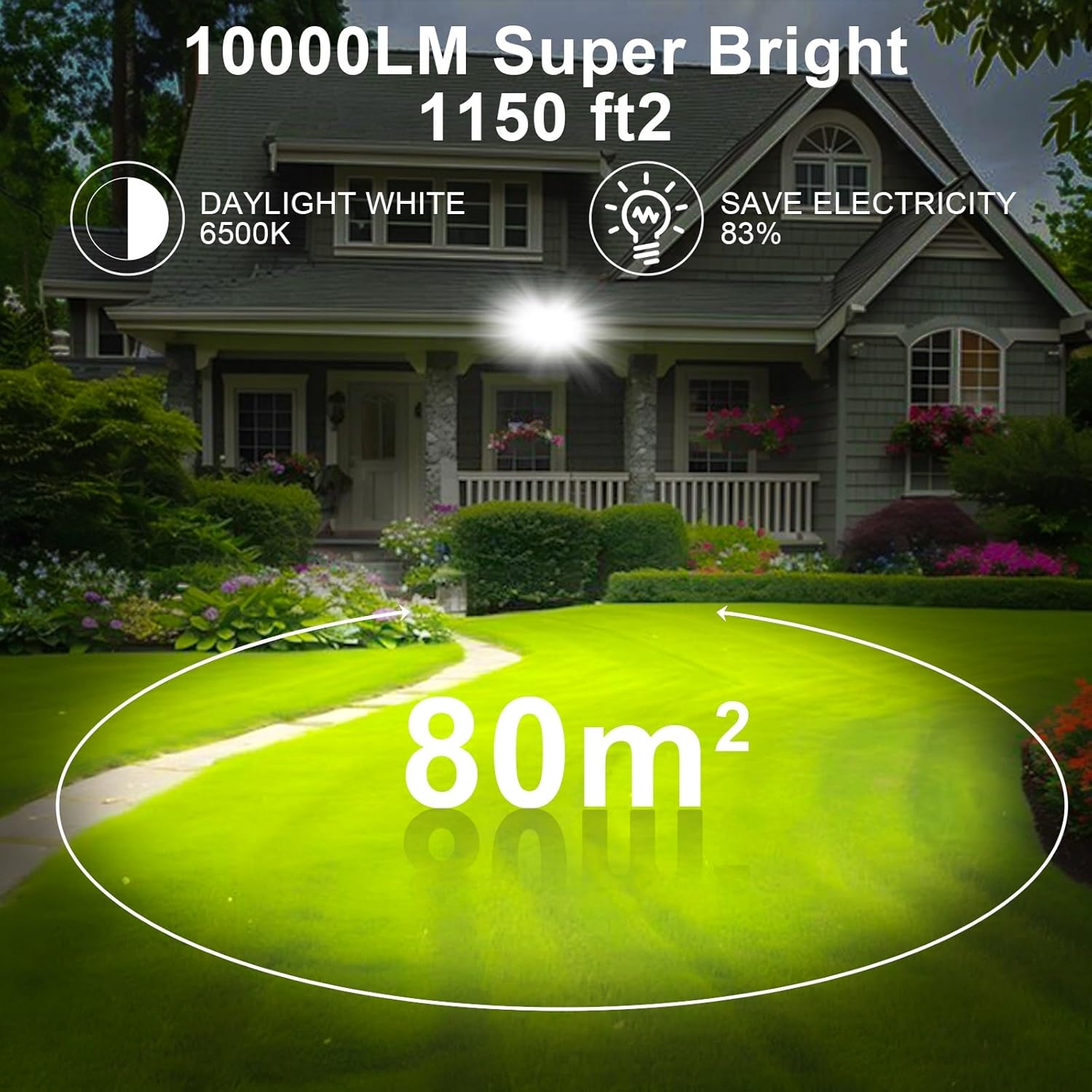 Createstar Faretto LED da Esterno 100W (2 Pezzi) - immagine 6