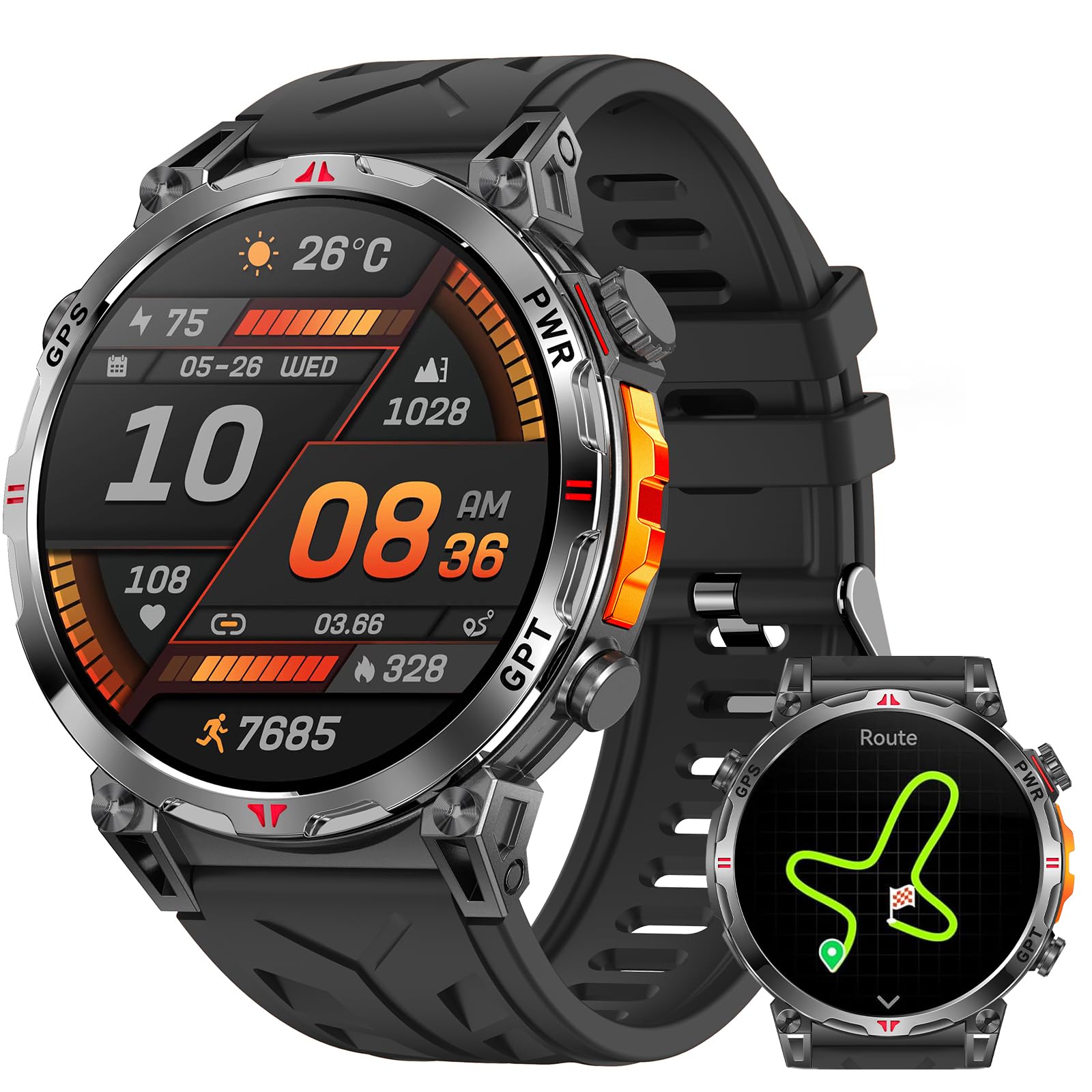 Smartwatch Uomo con GPS e Chiamata Bluetooth