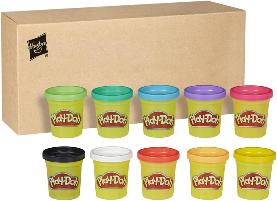 Hasbro Play-doh - Pasta Modellabile 10 Vasetti Colori - immagine 1