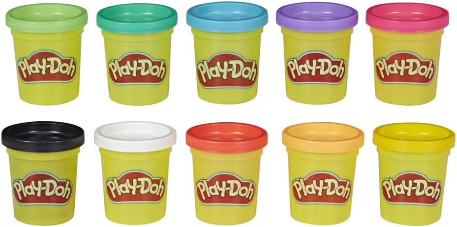 Hasbro Play-doh - Pasta Modellabile 10 Vasetti Colori - immagine 2