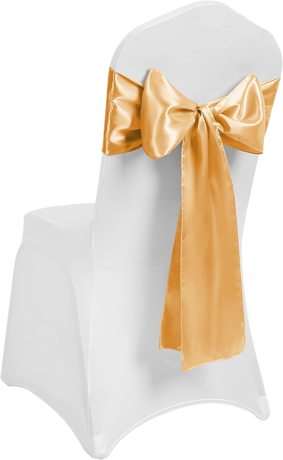 Fusciacca per Sedia in Raso con Fiocchi, Oro (100 pz) - immagine 2