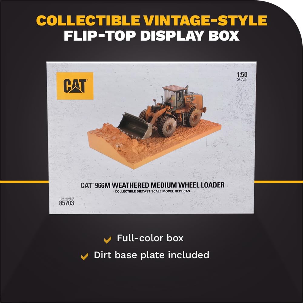 Diecast Masters 85703 - Pala Gommata Cat 966M Invecchiata - immagine 6