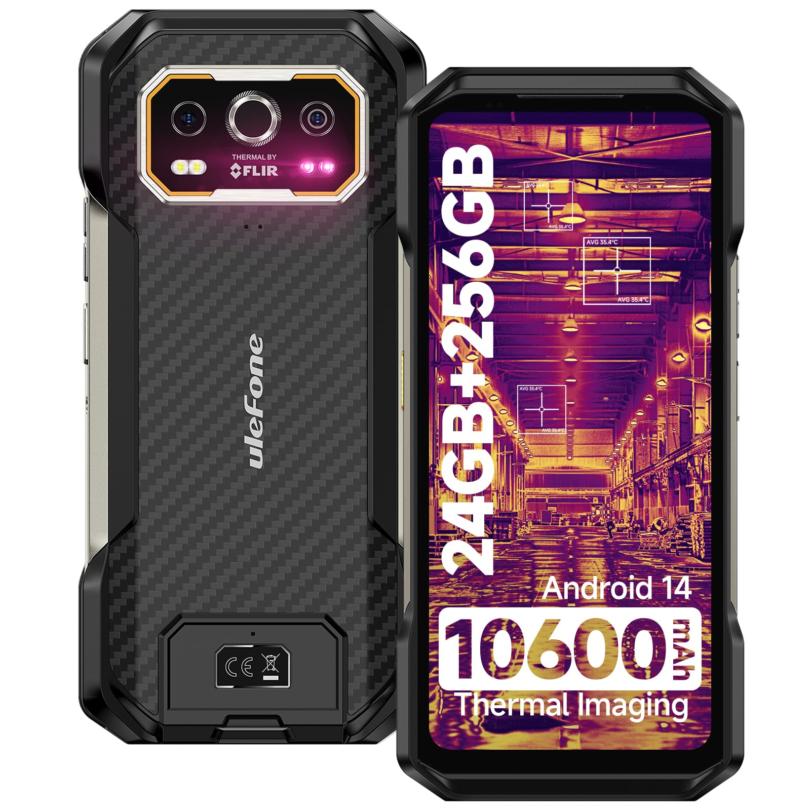 Ulefone Armor 27T Thermal Rugged Smartphone 24GB+256GB