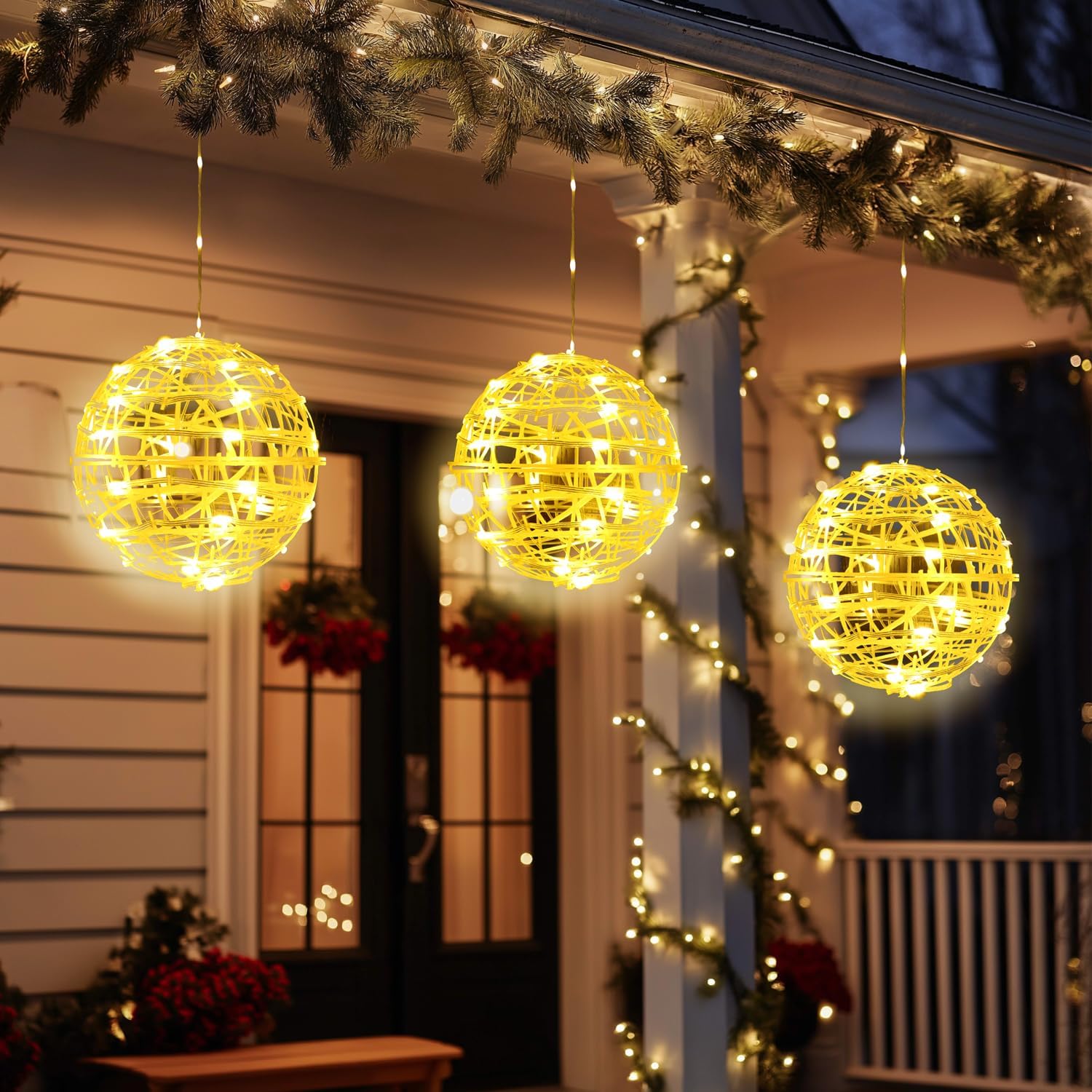 Da Light Set 4 Luci Sfera LED per Esterni Ø 20cm - immagine 4