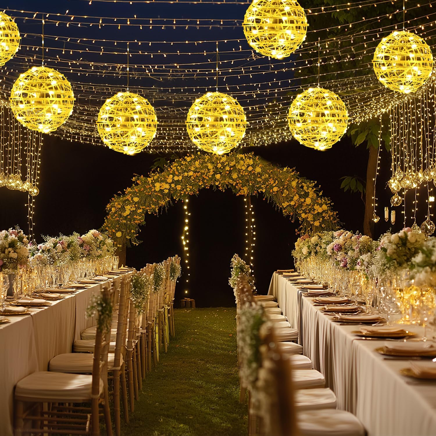 Da Light Set 4 Luci Sfera LED per Esterni Ø 20cm - immagine 5