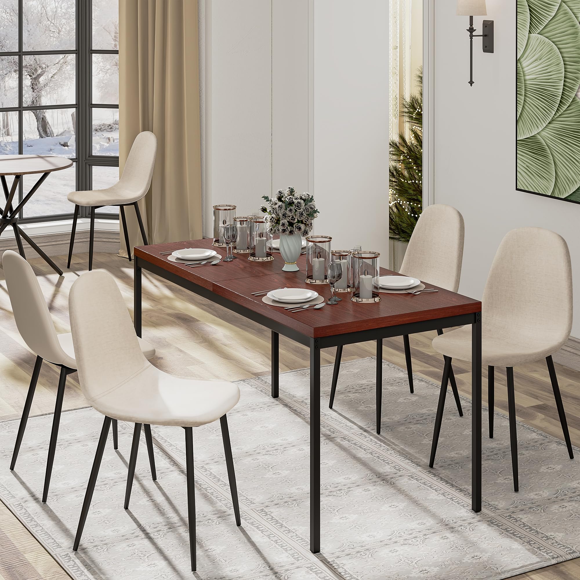 Furniturer Tavolo da Ristorante Gastro 120x70x75 cm