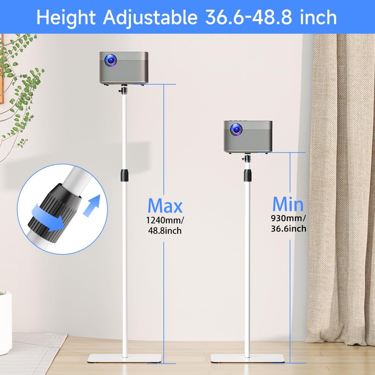 Suptek Supporto Proiettore Orientabile 360° e Regolabile - immagine 2