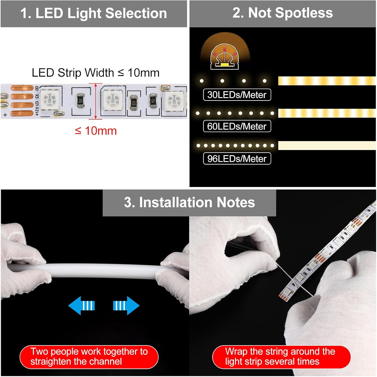 Patikil LED Diffusore Canale 5 Metri 10mm - immagine 2