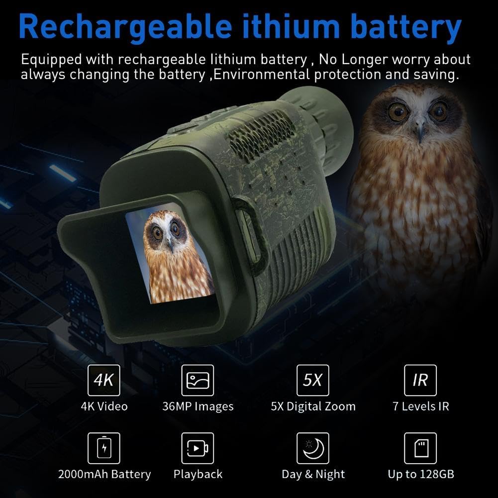 Zstar Monoculare 4K HD Visione Notturna - immagine 5