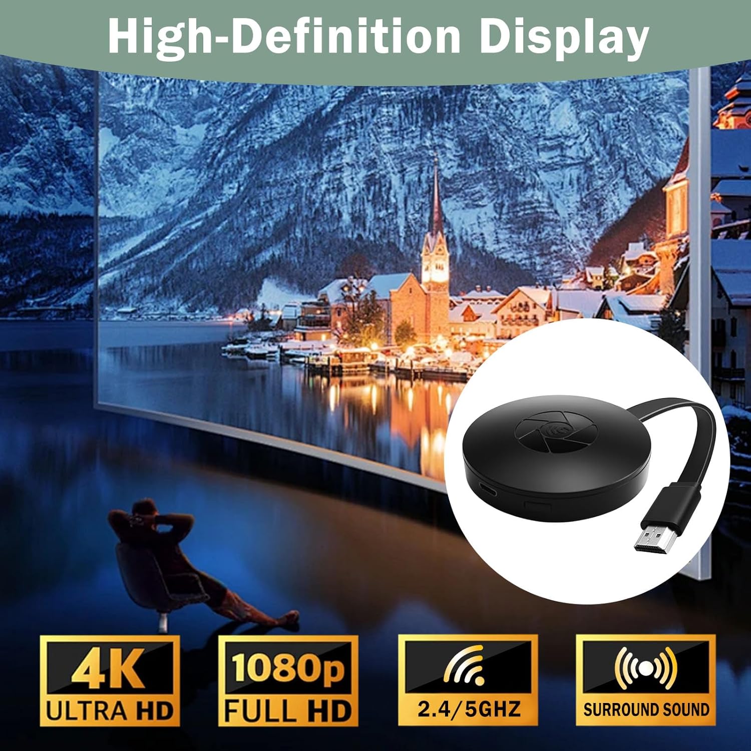 Adattatore HDMI Wireless 1080P WiFi per TV - immagine 4