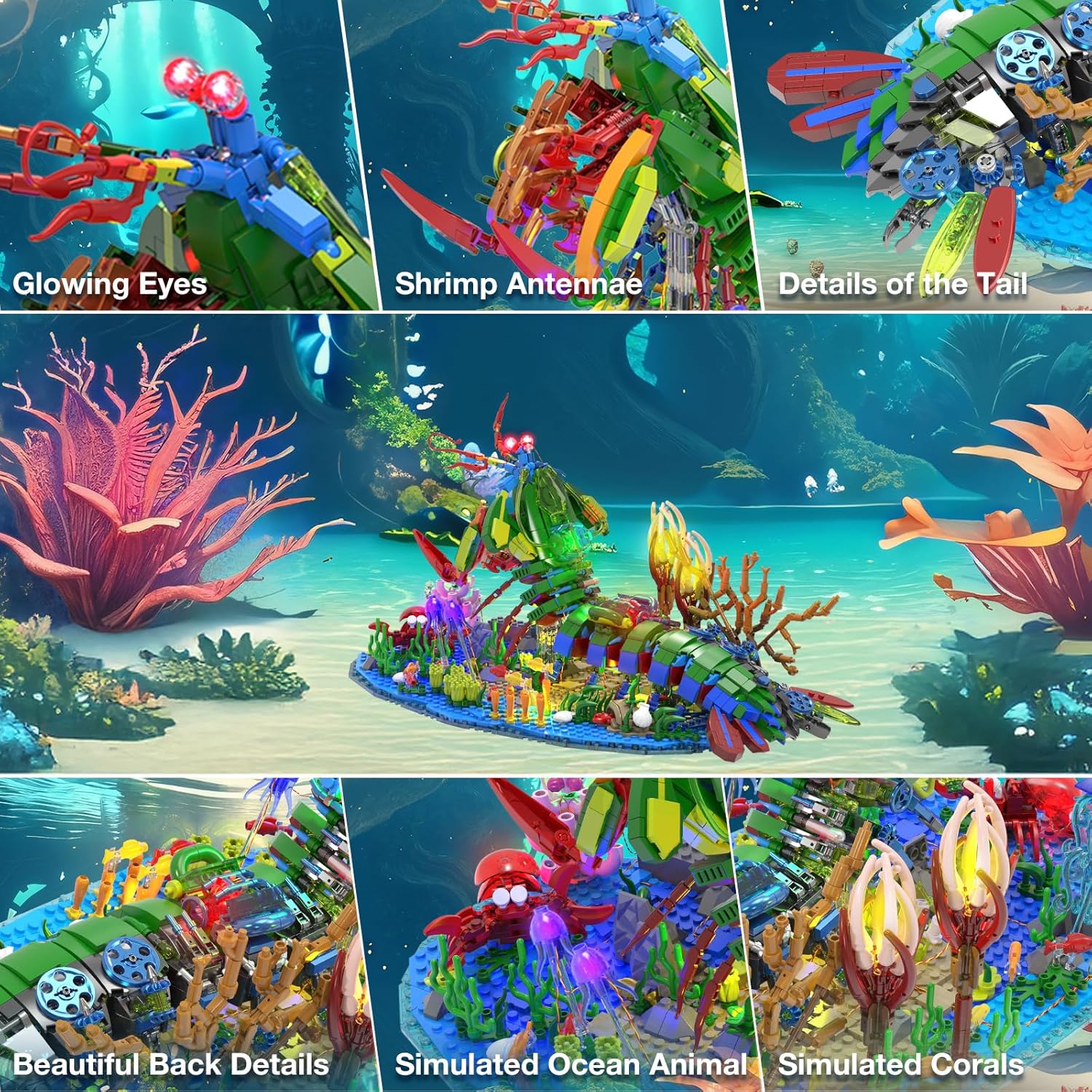 JMBricklayer Mantis Gamberetti Building Blocks Set 70013 - immagine 5