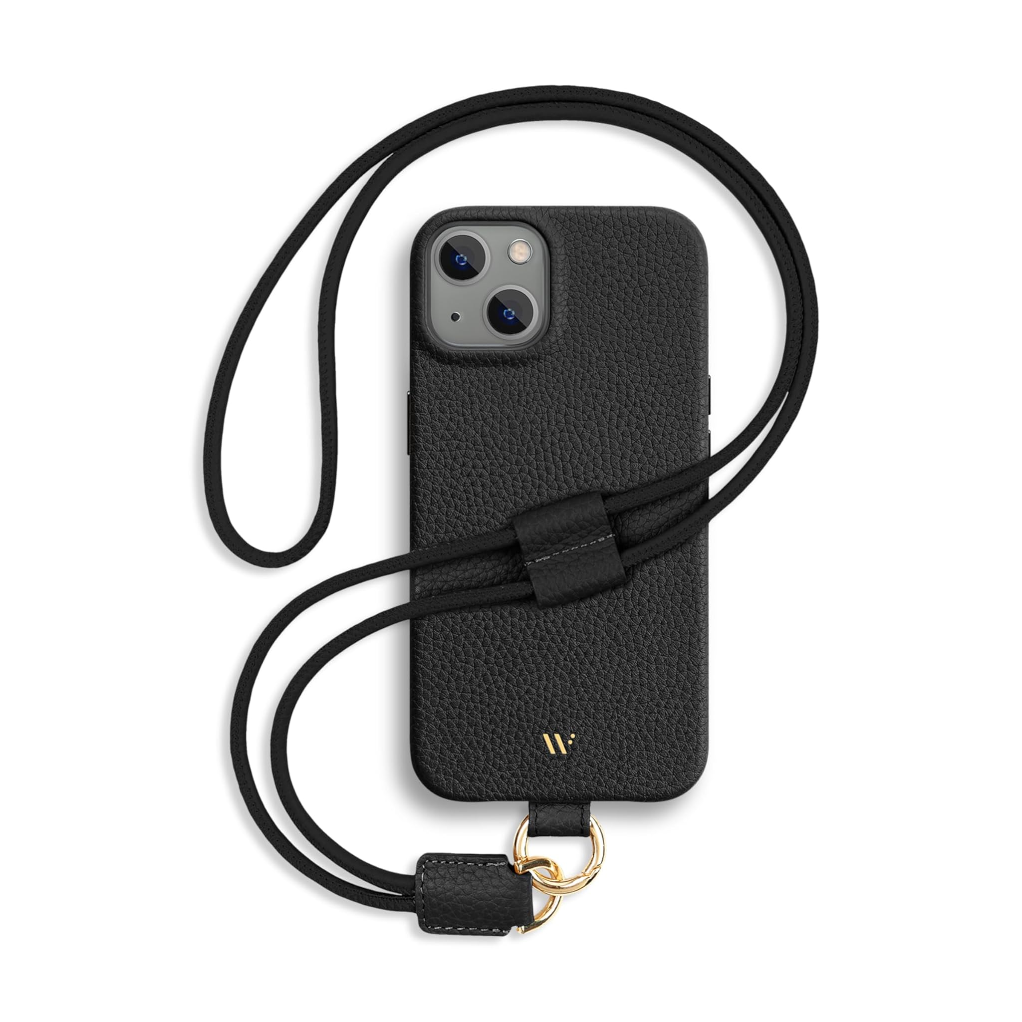 Wiiuka Custodia per iPhone 14 in Pelle Tedesca, Nera