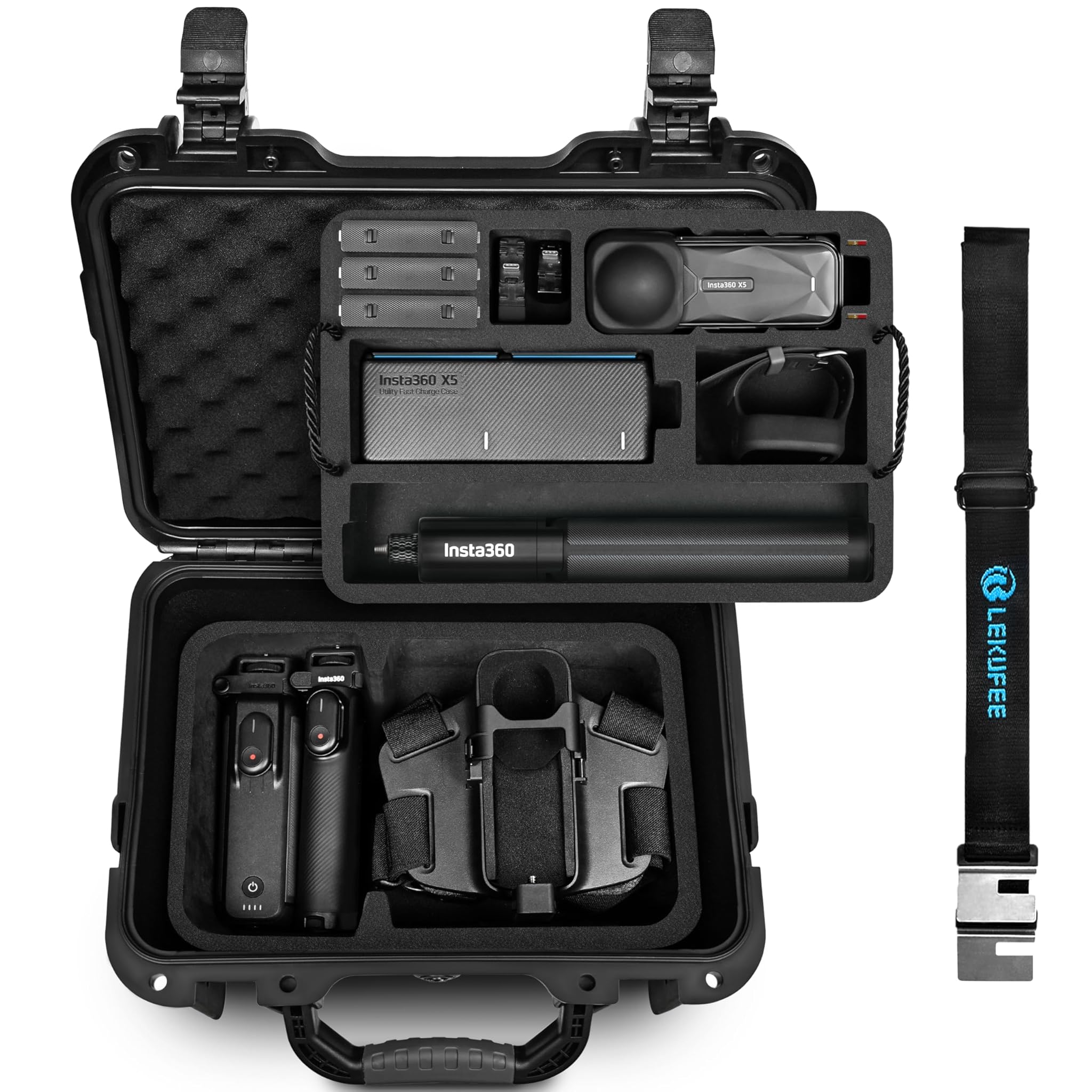 LEKUFEE Custodia Rigida Impermeabile per Insta360 X5