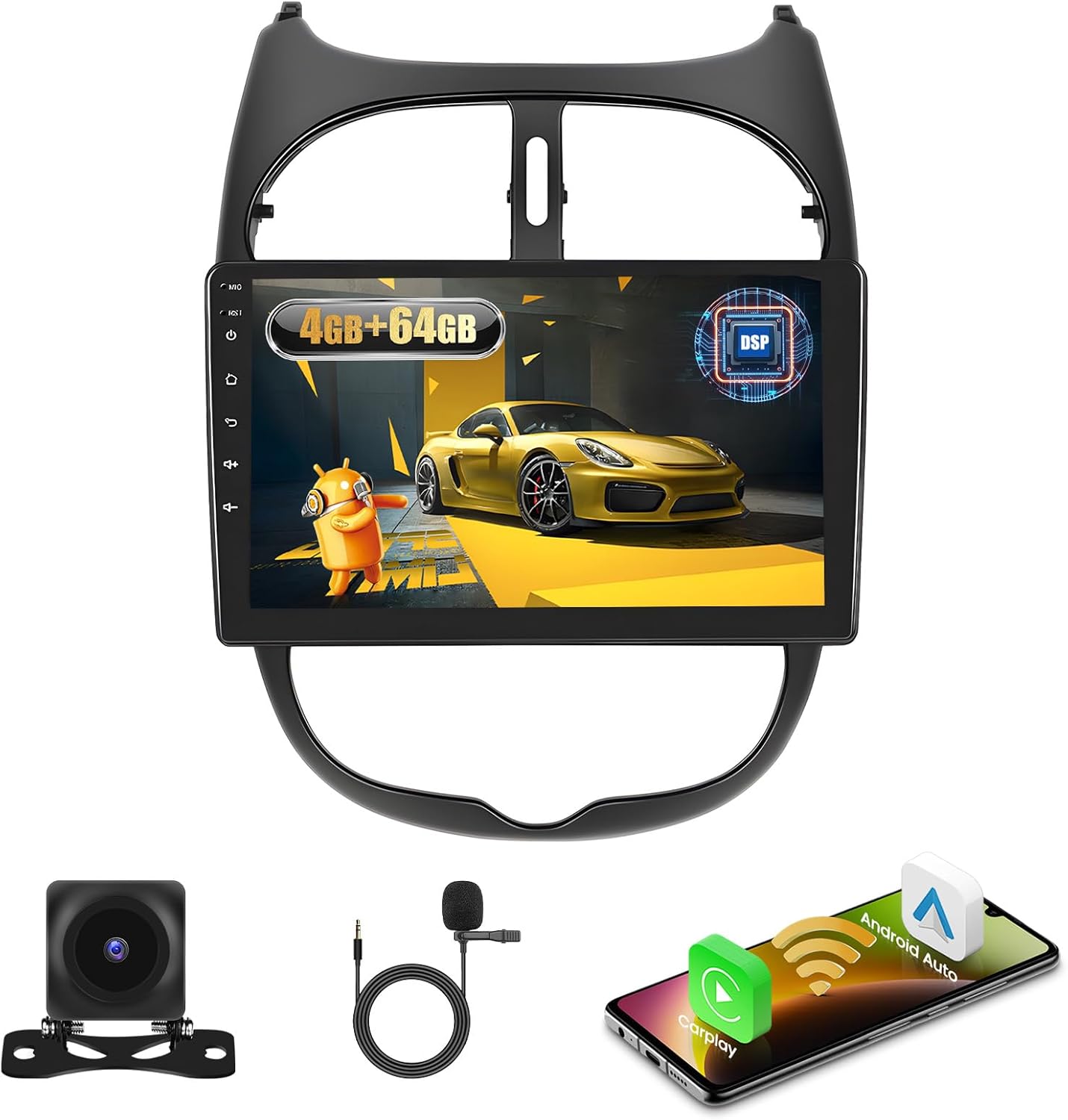 Fuluku Android Autoradio per Peugeot 206/Citroen C2 - immagine 1