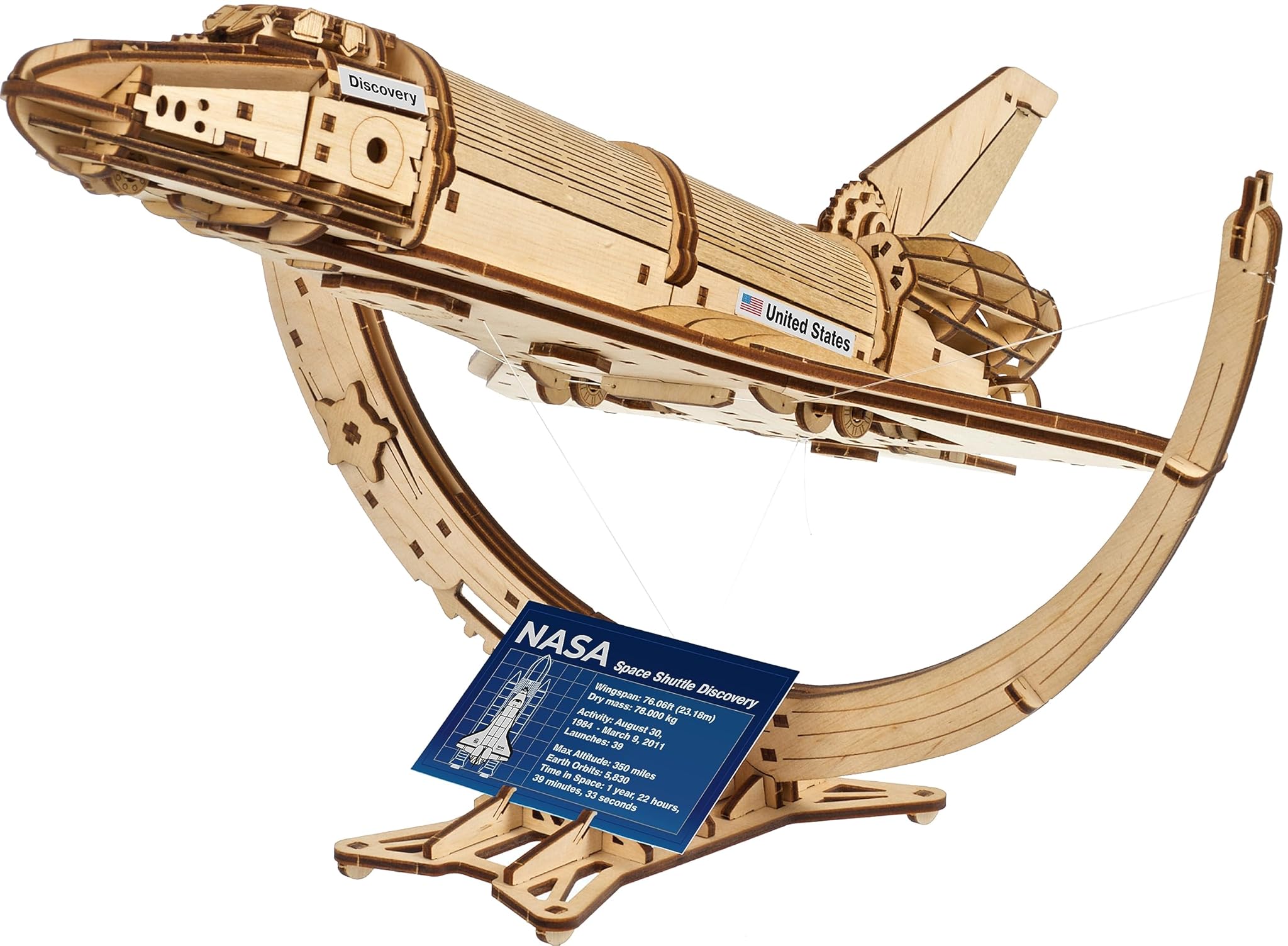 Ugears Space Shuttle Discovery NASA - Puzzle 3D Legno