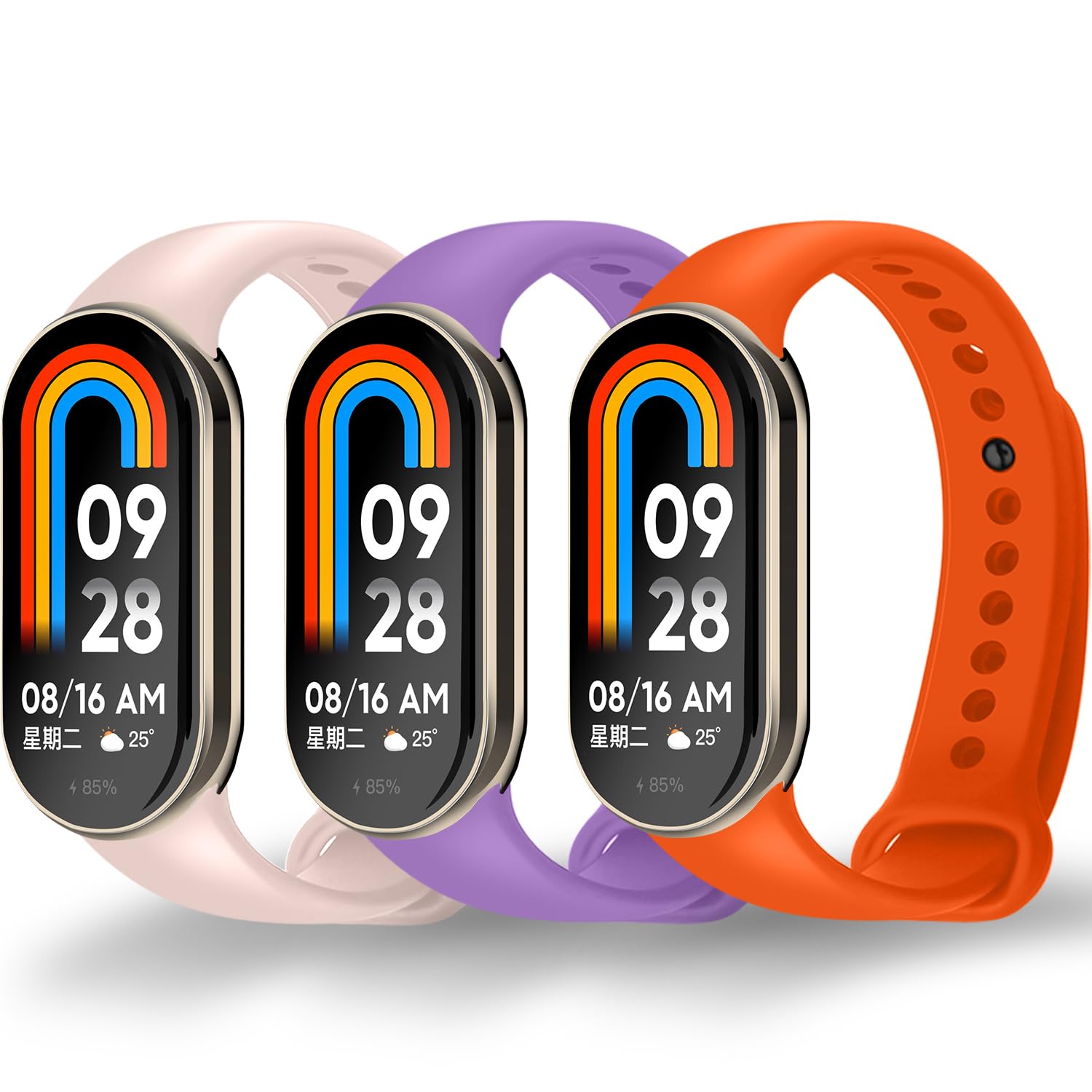 3PCS (Rosa+Viola+Arancione)