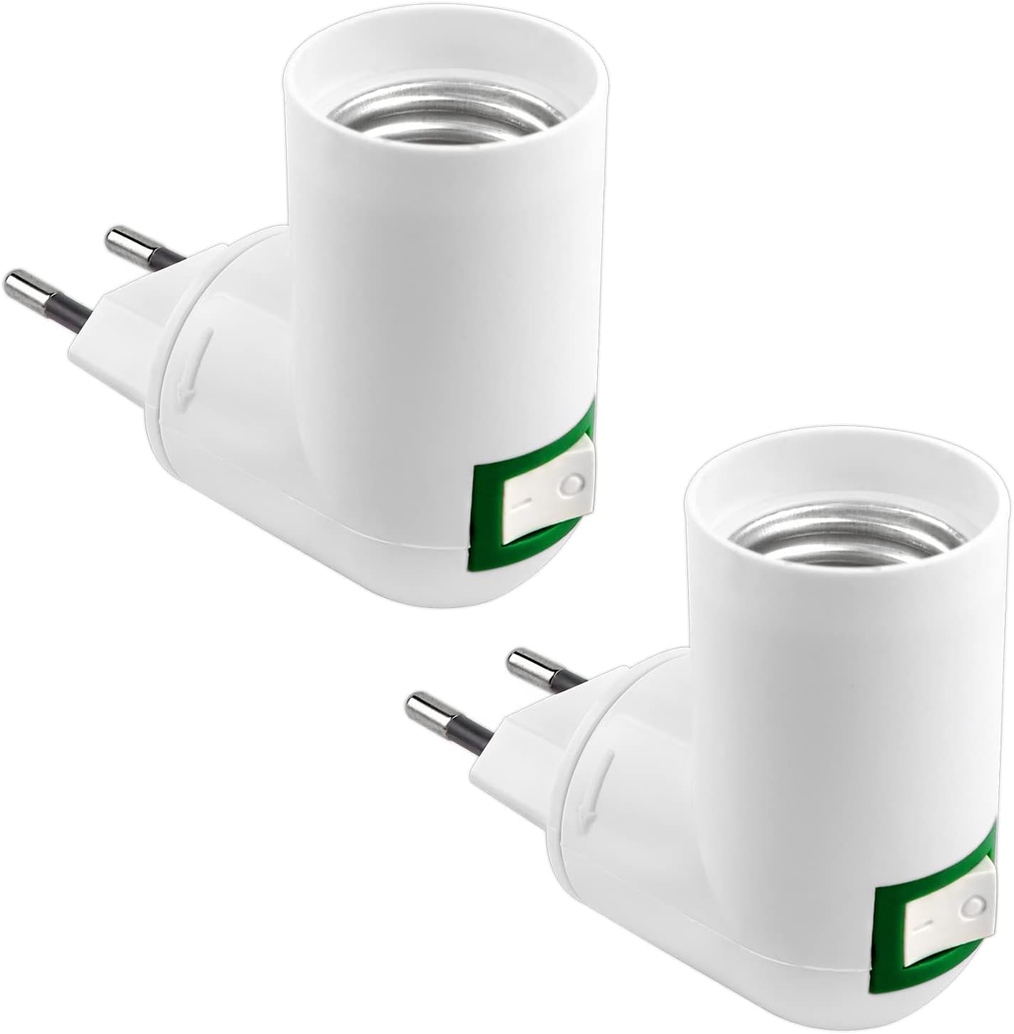 Akynite Portalampada E27 con Interruttore Wireless, 2 pezzi - immagine 1