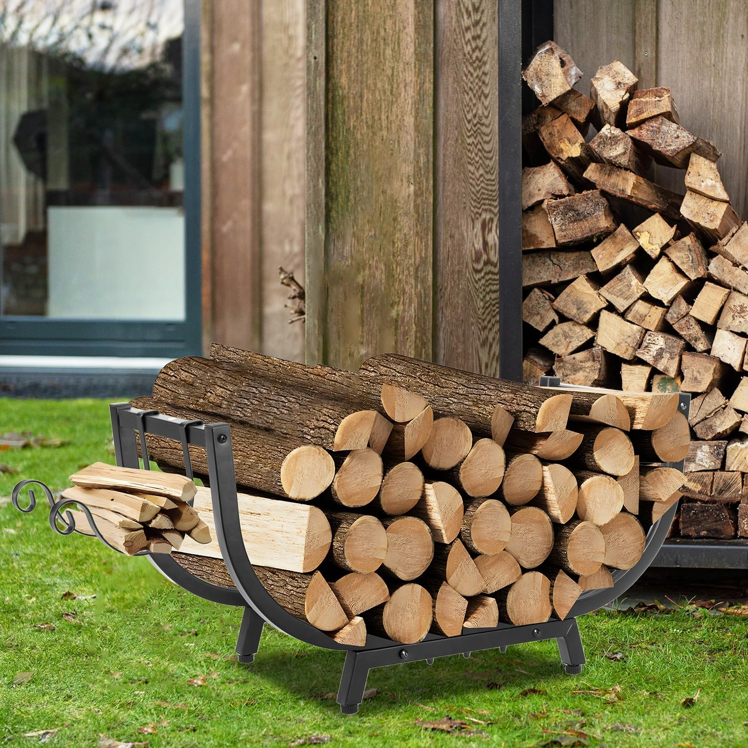 Scaffale per Legna da Ardere 30 Pollici - immagine 6