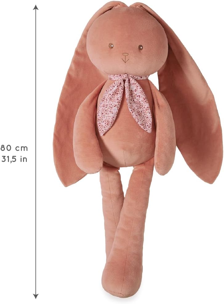 KALOO Lapinoo - Peluche Coniglio Grande 80 cm, Terracotta - immagine 4