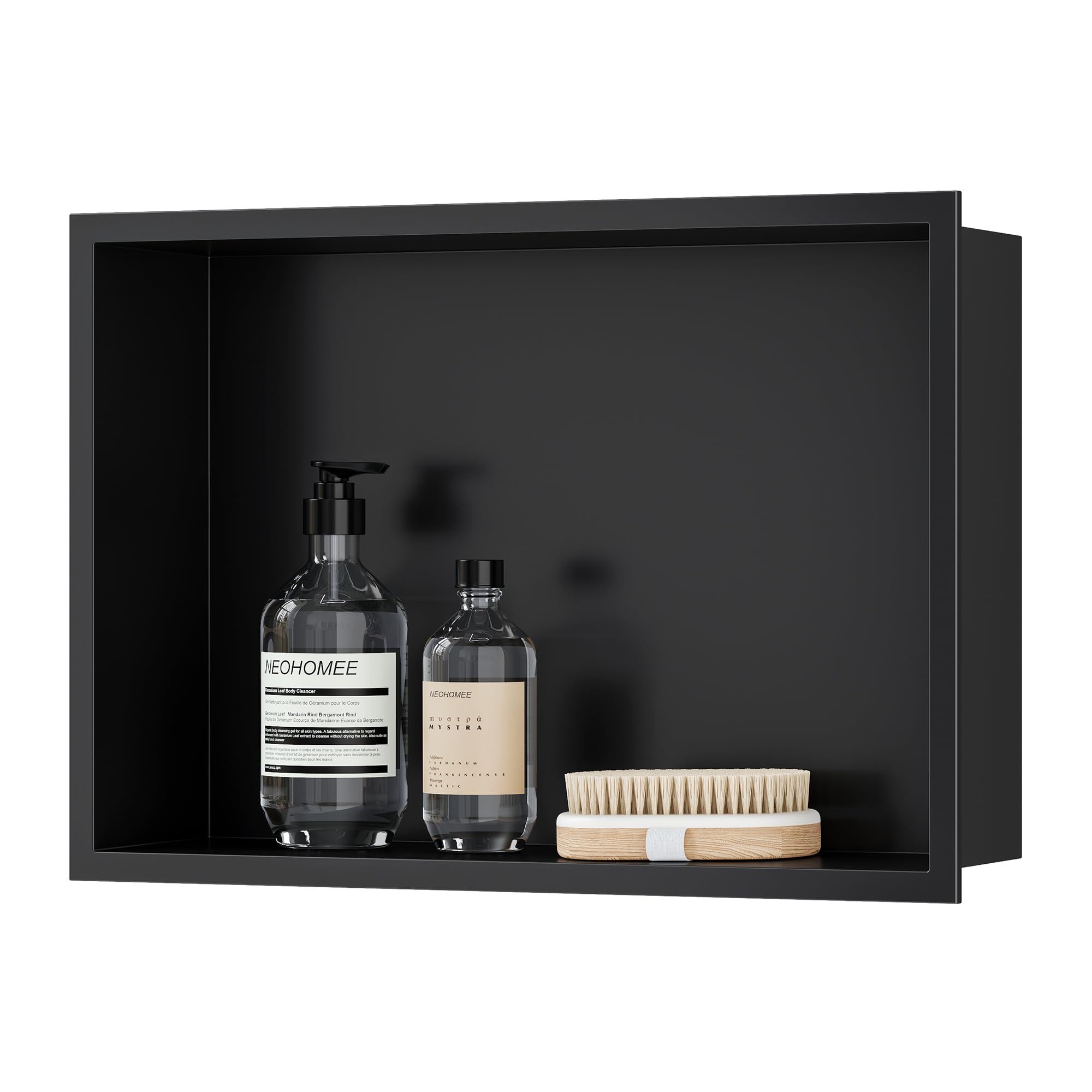 Neodrain Nicchia da Parete Doccia 45x30cm, Nero