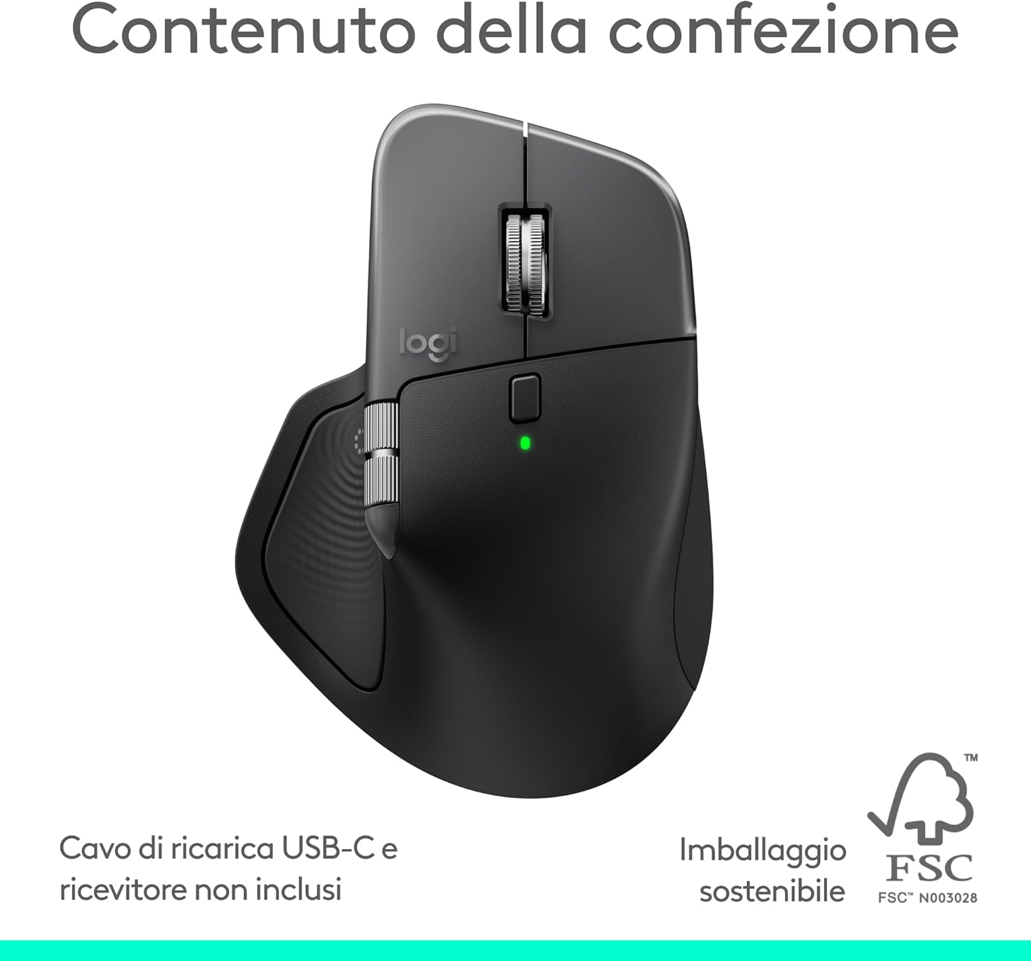 Logitech MX Master 4 per Mac - Mouse Bluetooth Ergonomico, Nero - immagine 11