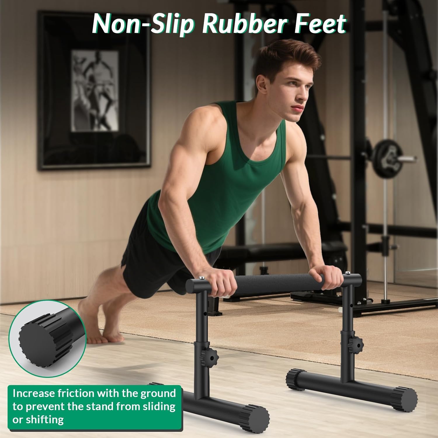 Imaycc Maniglie per Flessioni con Polsiere - immagine 4