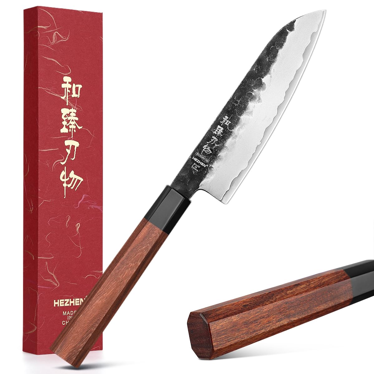 Hezhen Coltello Santoku Piccolo Stile Giapponese