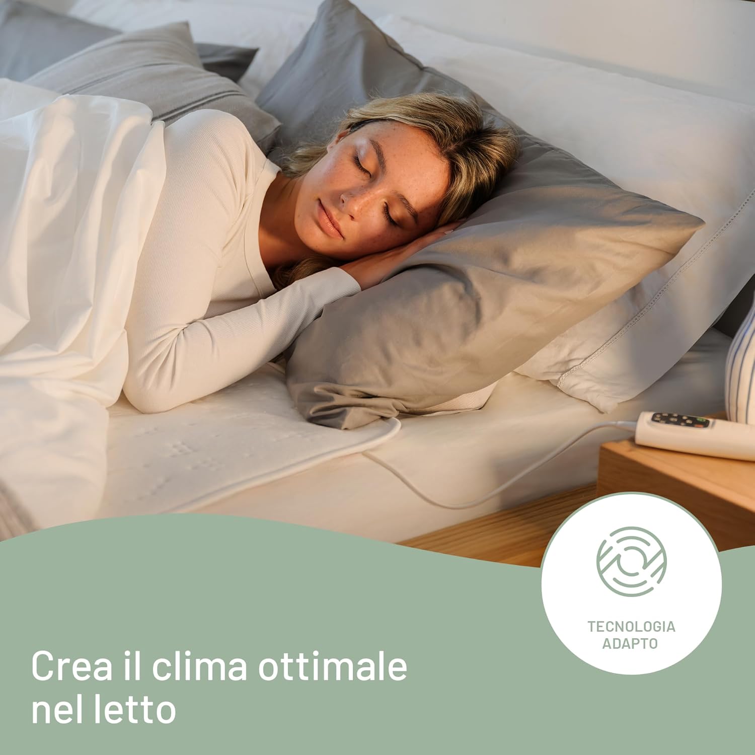 Imetec Scaldasonno Adapto Recreo Singolo 150x80cm - immagine 2