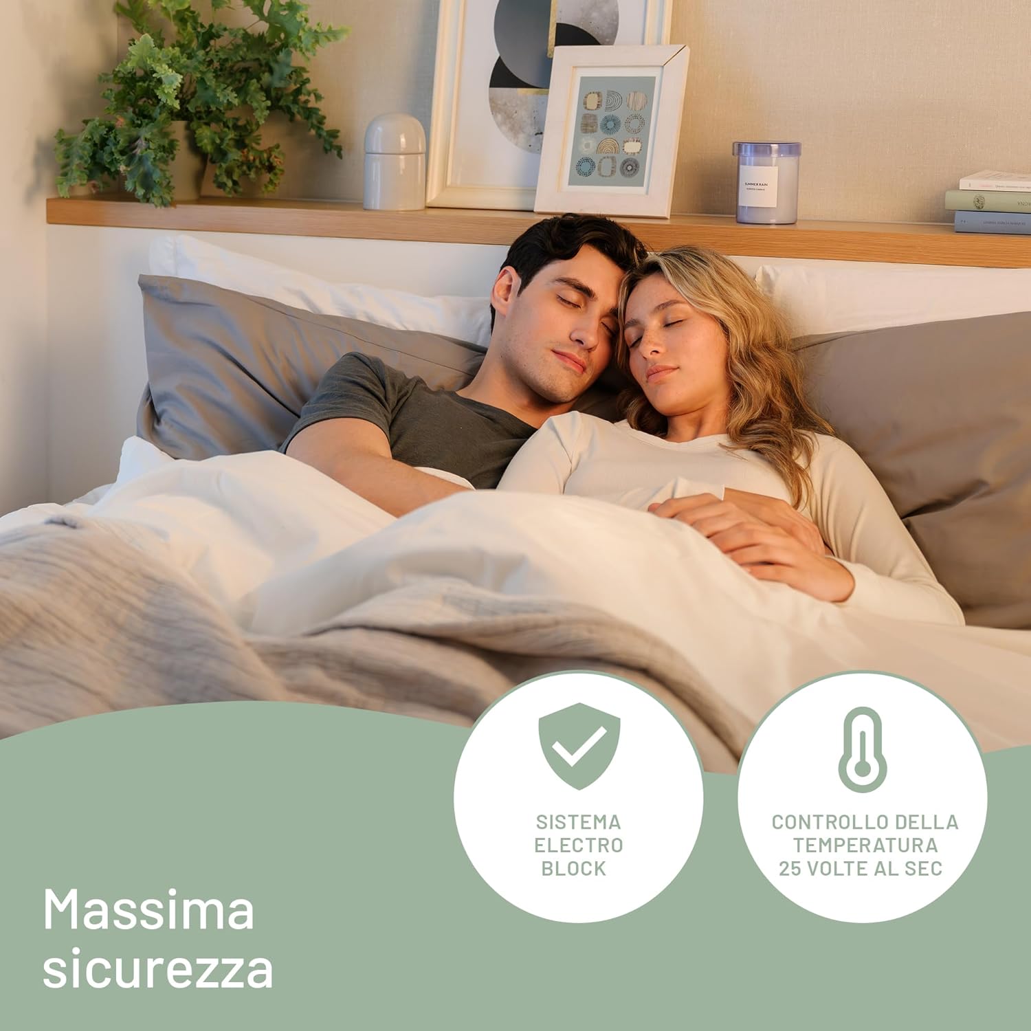 Imetec Scaldasonno Adapto Recreo Singolo 150x80cm - immagine 7