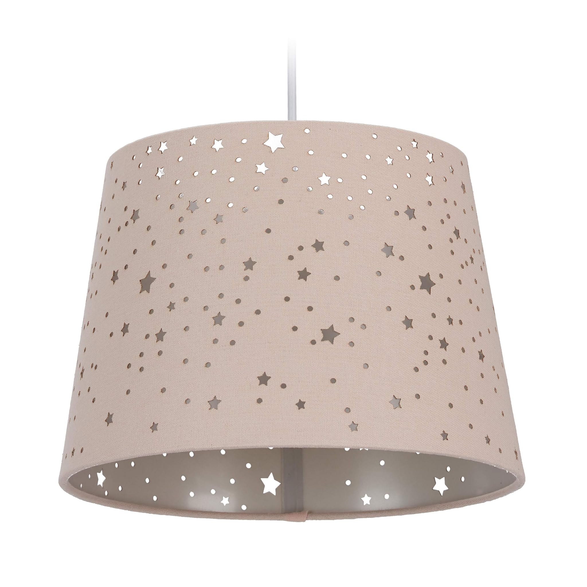 Relaxdays Lampadario per Cameretta con Stelle, Rosa