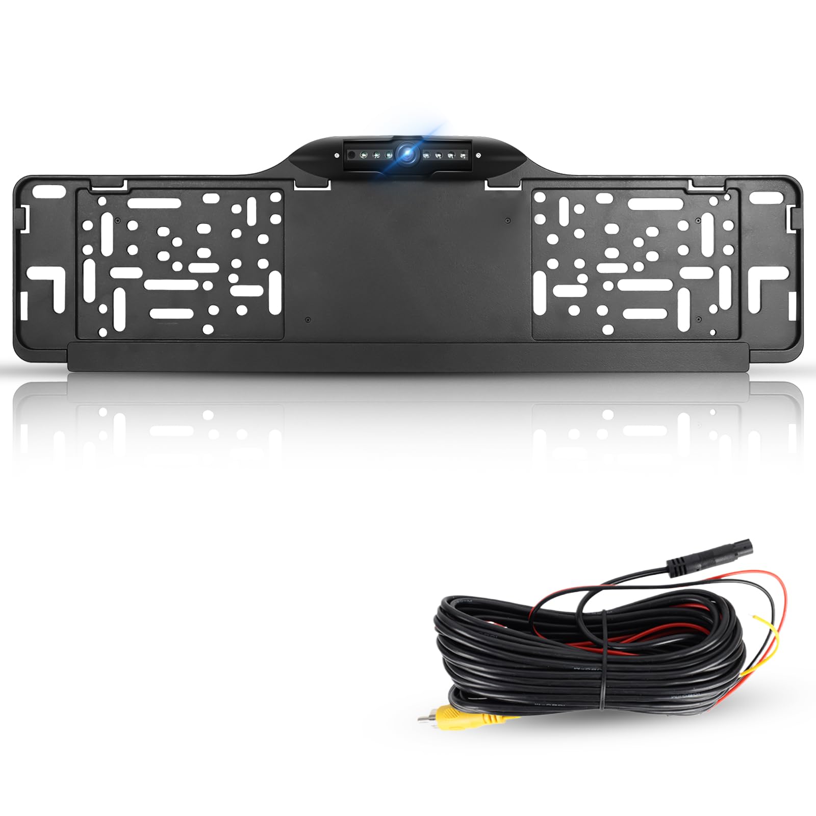 Hodozzy Porta Targa con Telecamera Posteriore Auto HD 1080P