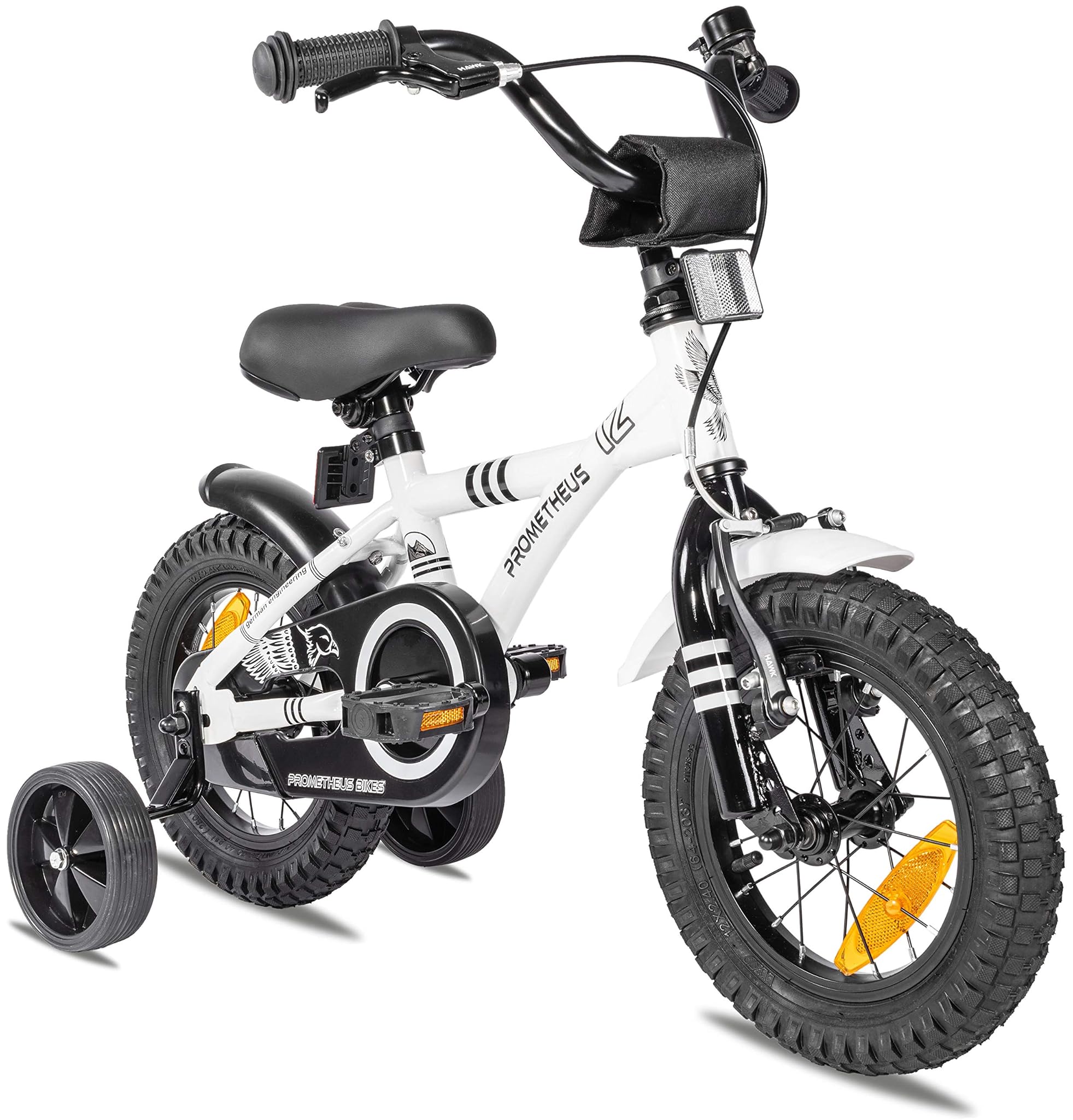 Prometheus Bicycles Bici Bambini 12 Pollici, Bianco