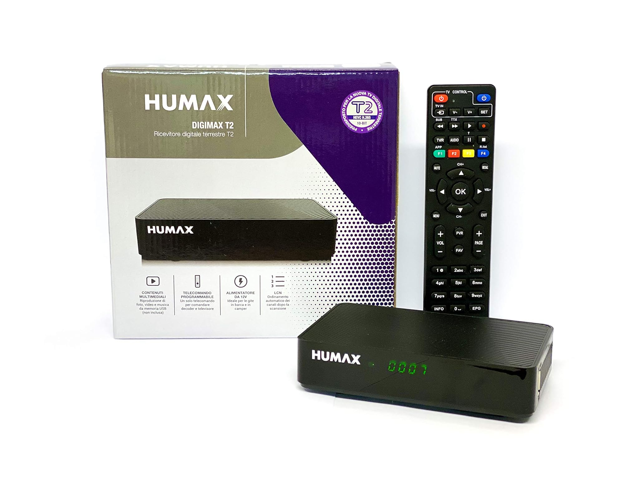Humax HD-2022T2 Digimax T2 - Decoder Digitale Terrestre DVB-T2
