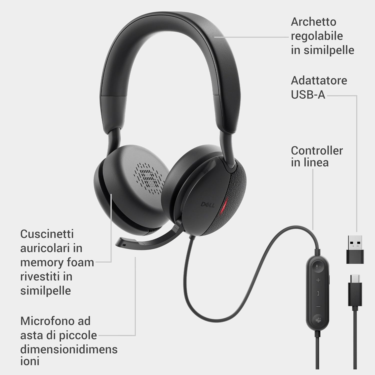 Dell Pro Wired ANC Headset - WH5024 - immagine 8