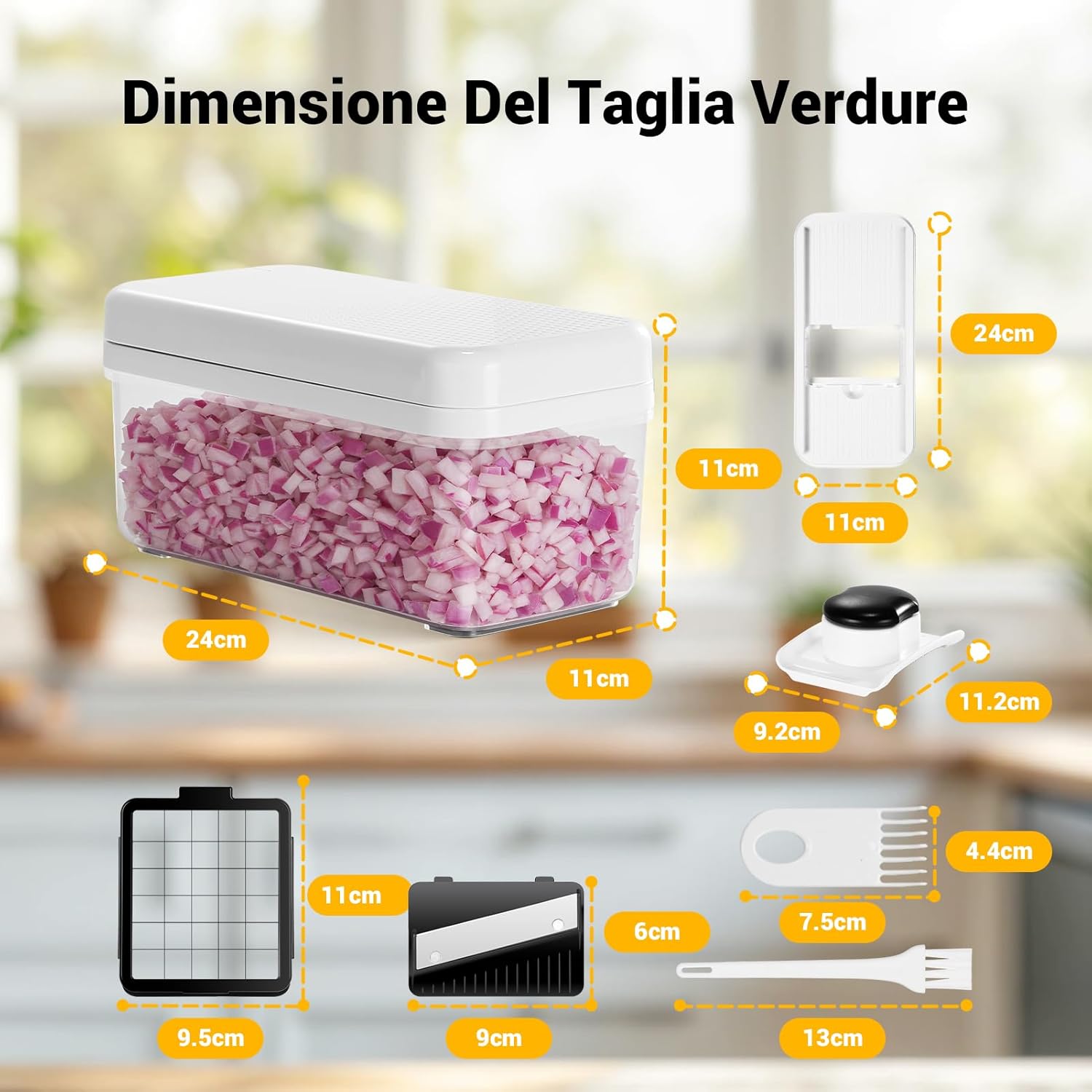 Mandolina per Verdure - Taglia Affetta Verdure Multifunzione - immagine 5