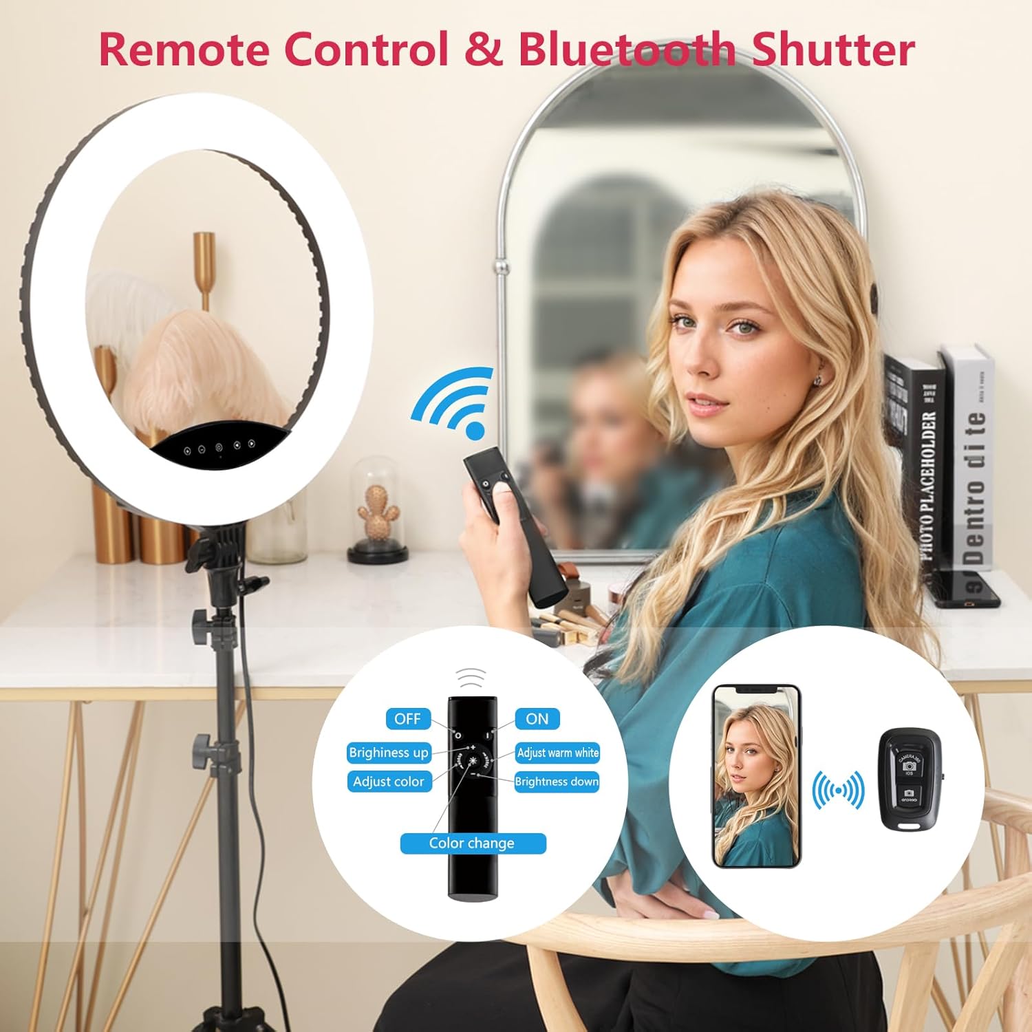 Eoto Light - Luce Anello LED 19 pollici con Treppiede - immagine 3