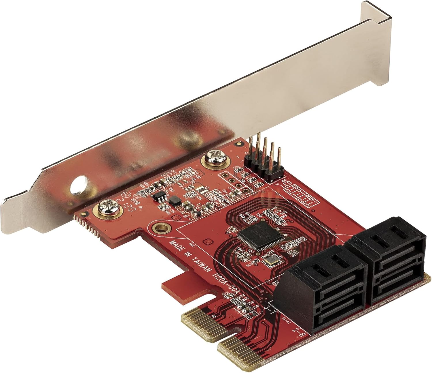 Startech.com Scheda PCIe SATA 4 Porte 6 Gbps, Red - immagine 2