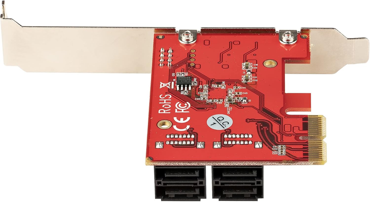 Startech.com Scheda PCIe SATA 4 Porte 6 Gbps, Red - immagine 6