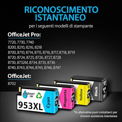 Smart Ink Cartucce Compatibili per HP 953XL 953 (4 Pack) - immagine 2