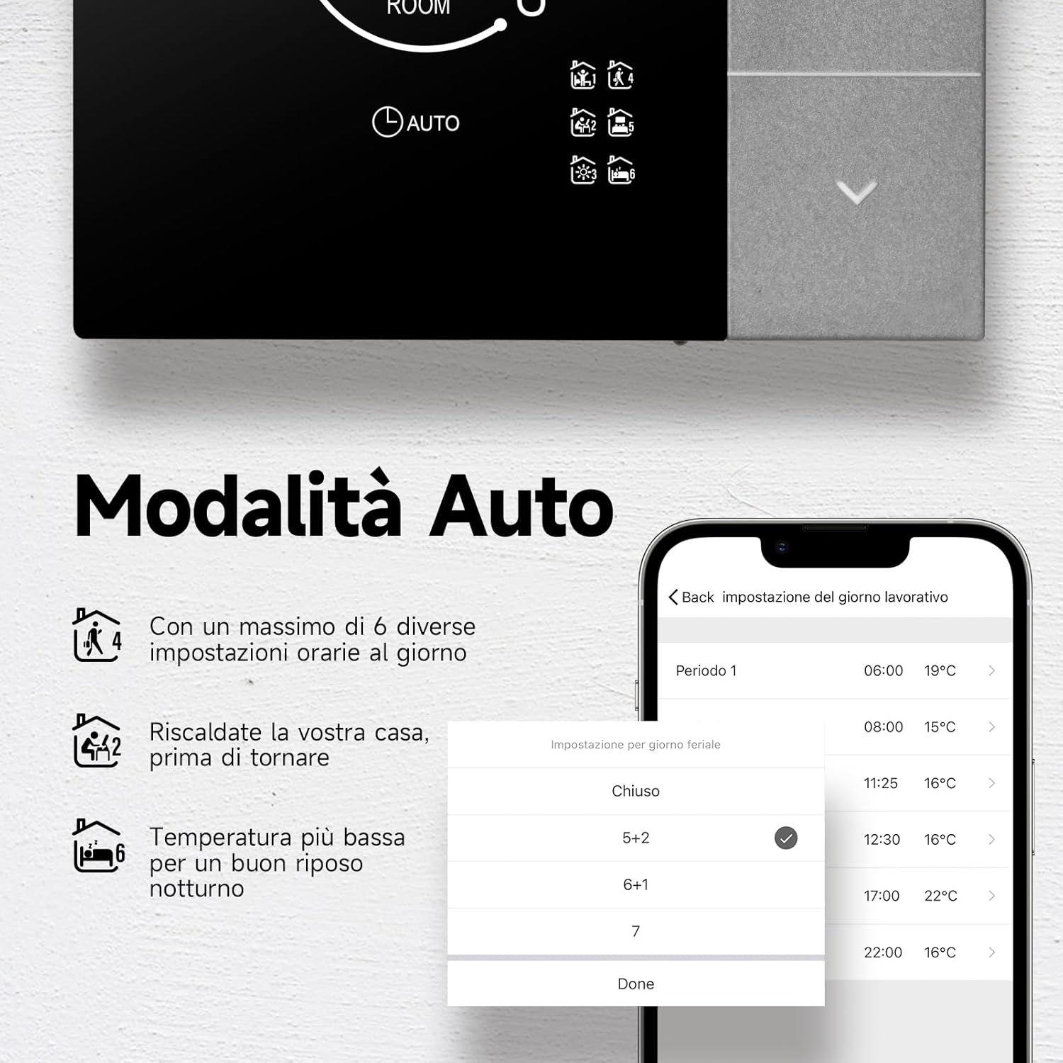 Tuya Termostato WiFi per Riscaldamento Acqua 3A - immagine 4