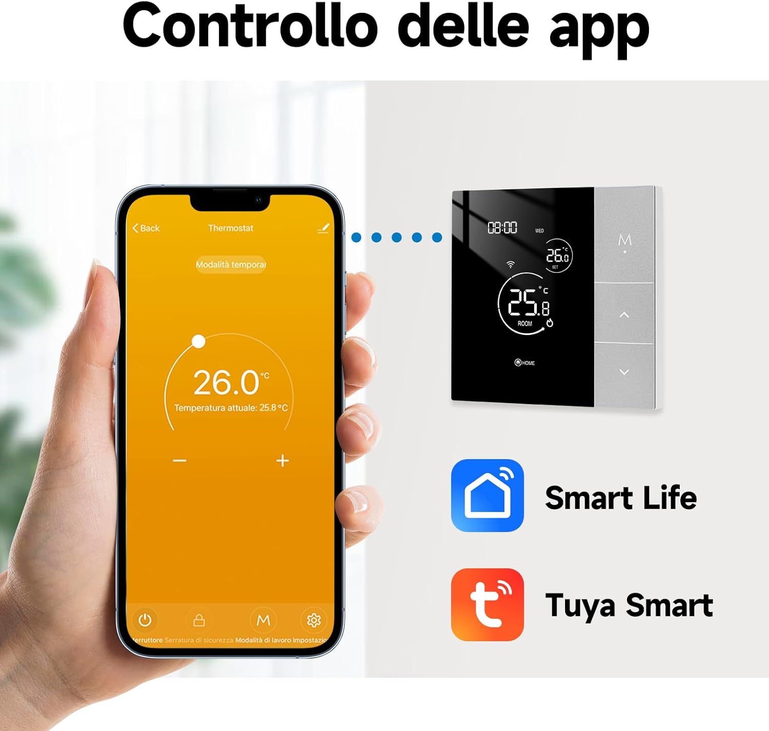 Tuya Termostato WiFi per Riscaldamento Acqua 3A - immagine 5